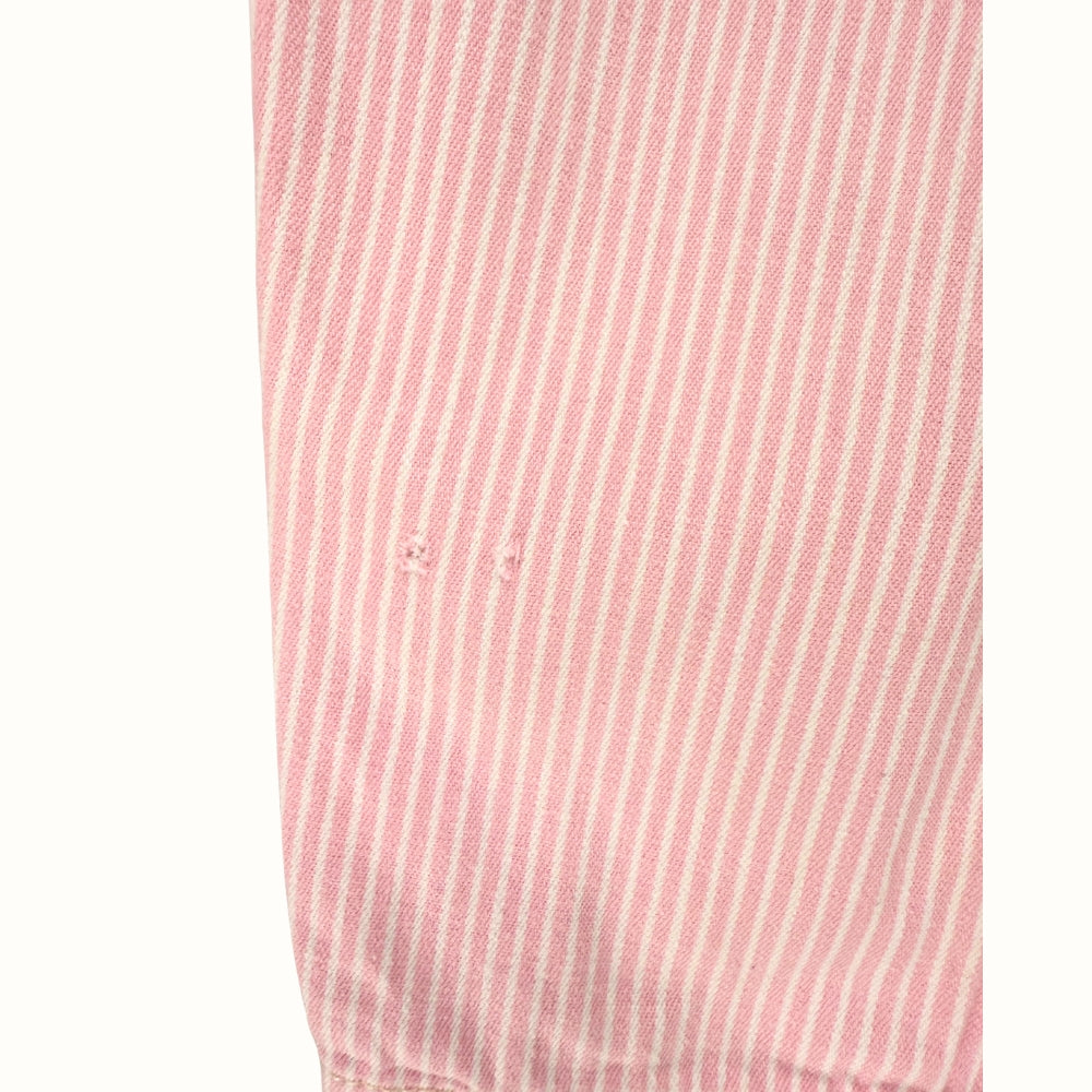 OshKosh Pink Pinstripe Overalls – 18M