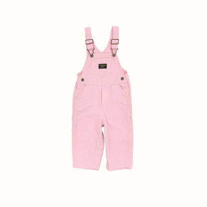 OshKosh Pink Striped Overalls – 18M