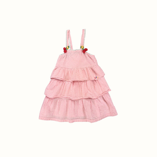 Mikihouse Pink Gingham Dress – 3Y