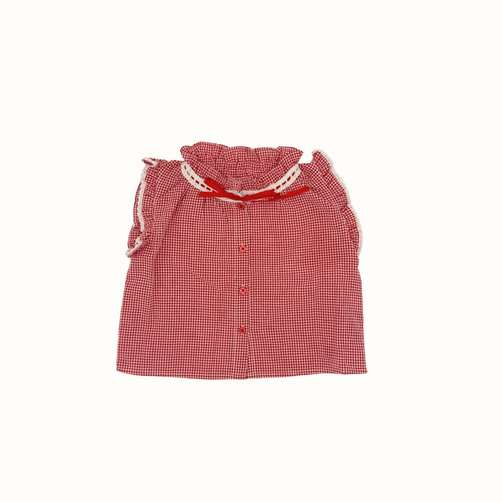 Red Gingham Two-Piece Set – 12-18M