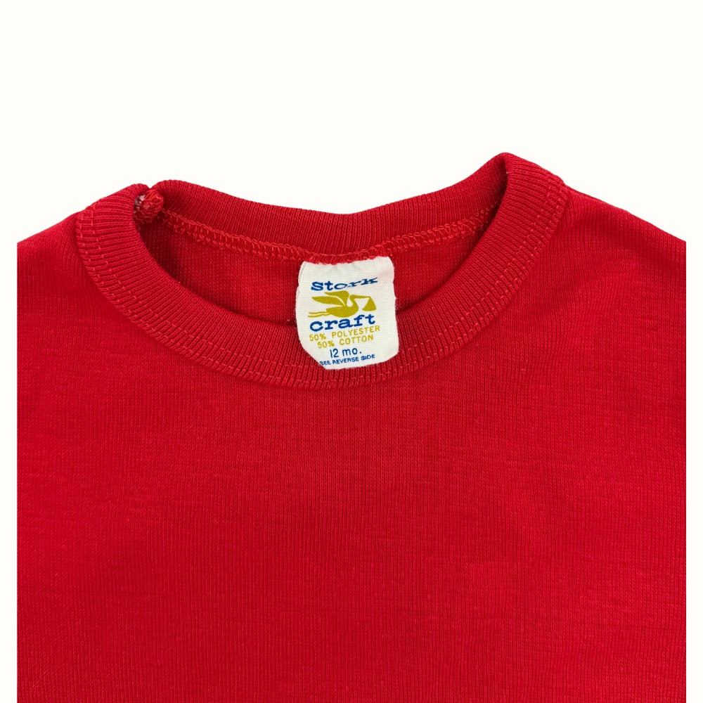 Vintage 80's Red Tee - 12M