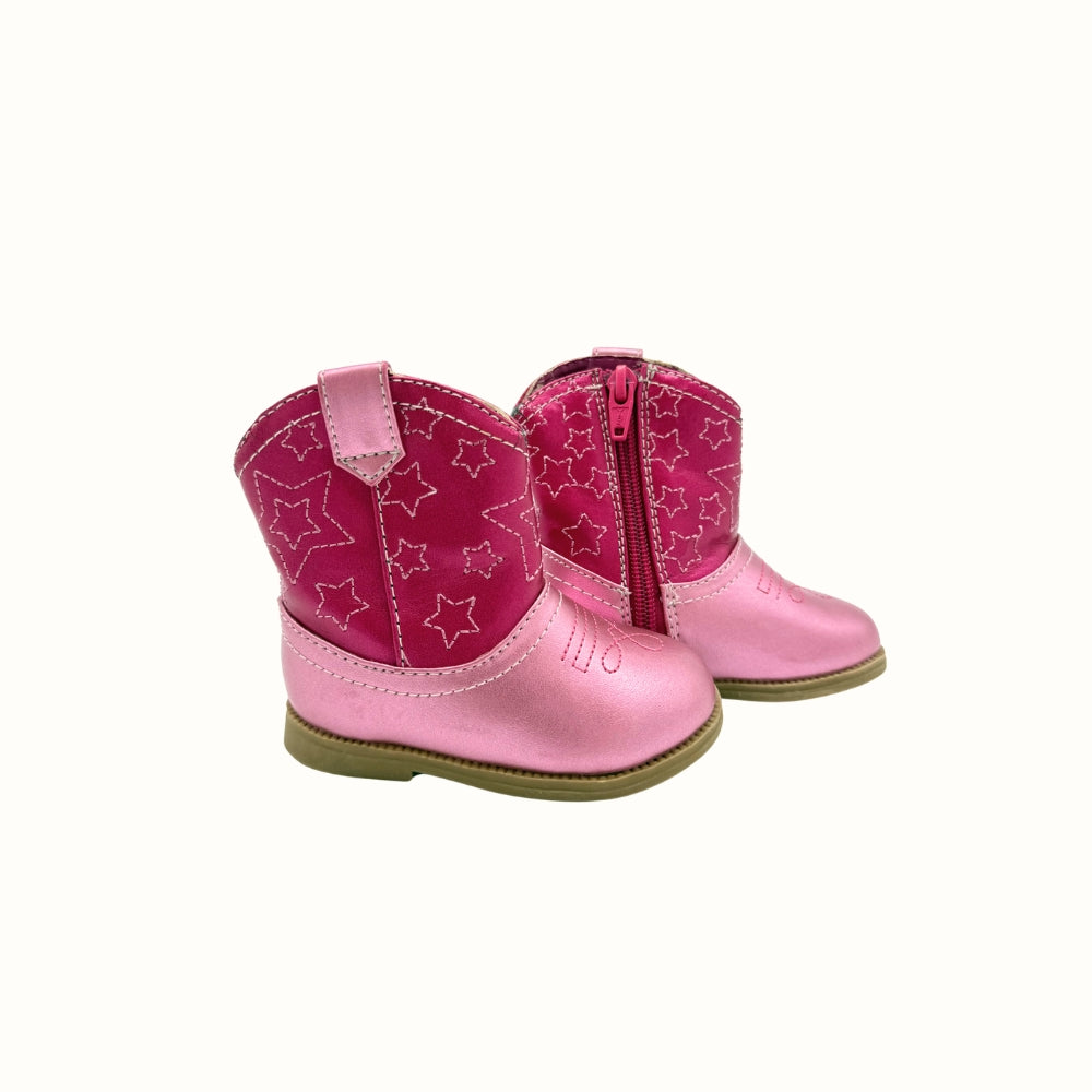 OshKosh Pink Star Western Boots – 4C Toddlers