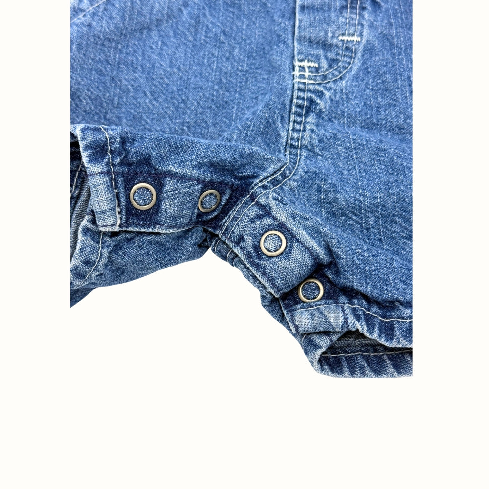 OshKosh Denim Overalls – 6–9M