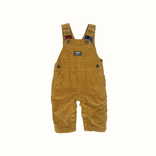 OshKosh Lined Corduroy Overalls – 3–6M
