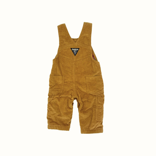 OshKosh Lined Corduroy Overalls – 3–6M