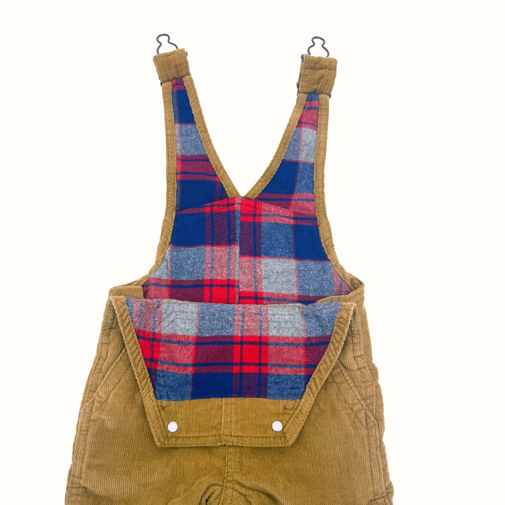 OshKosh Lined Corduroy Overalls – 3–6M