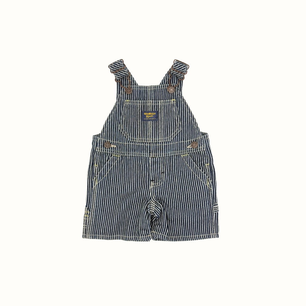 OshKosh Striped Short Overalls – 6M