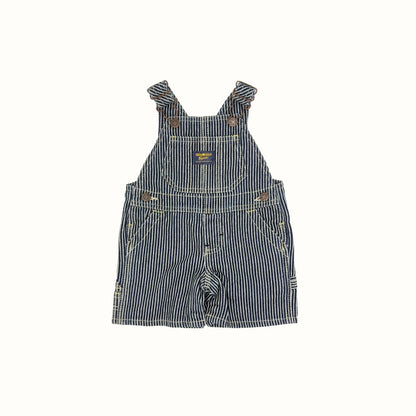 OshKosh Striped Short Overalls – 6M