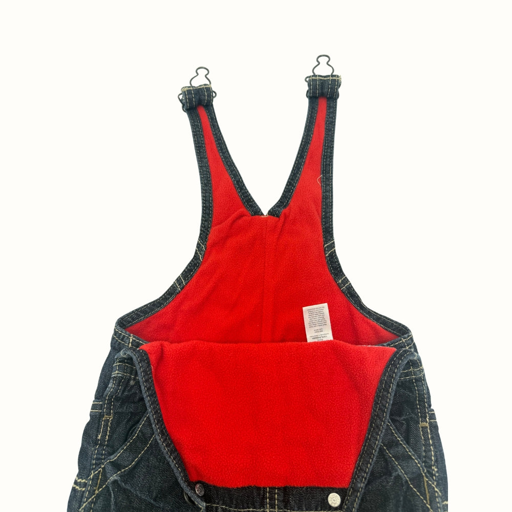 OshKosh Fleece Lined Denim Overalls – 12M